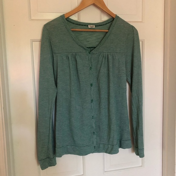 Splendid • Microstripe buttonfront Cardigan - Picture 2 of 4